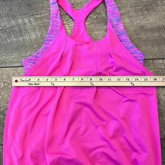 Ivivva Girls Pink Tank with Built-in Sports Bra Size 14 - Picture 4 of 7